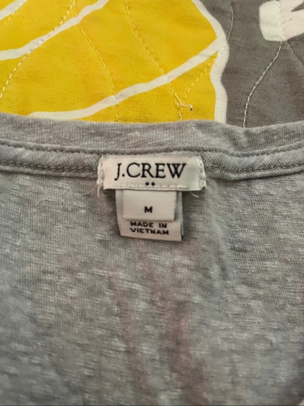 J. Crew Light Gray Knot-Front Sleeveless Tank Sz M